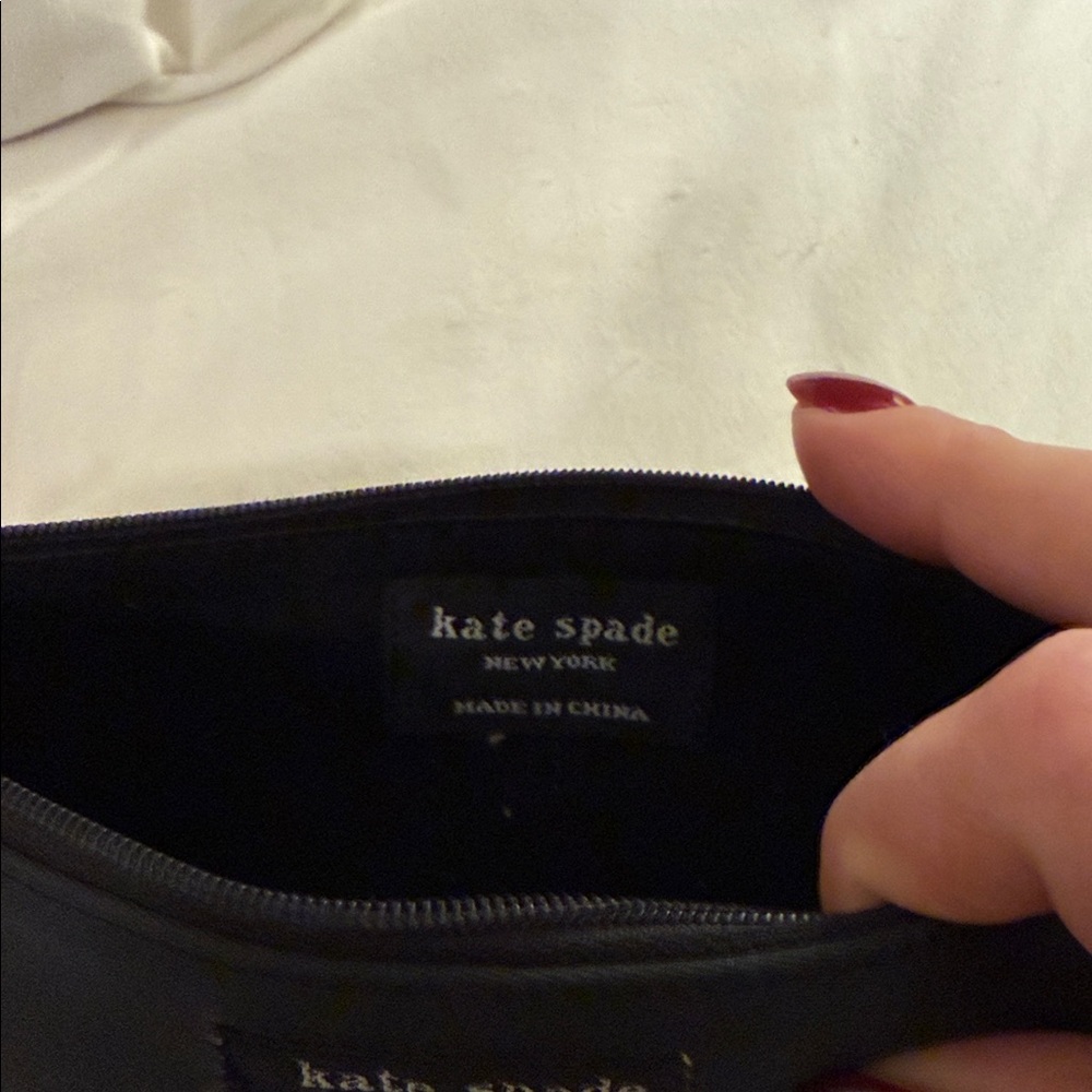 Kate Spade Black Zippered Pouch - Picture 6 of 6